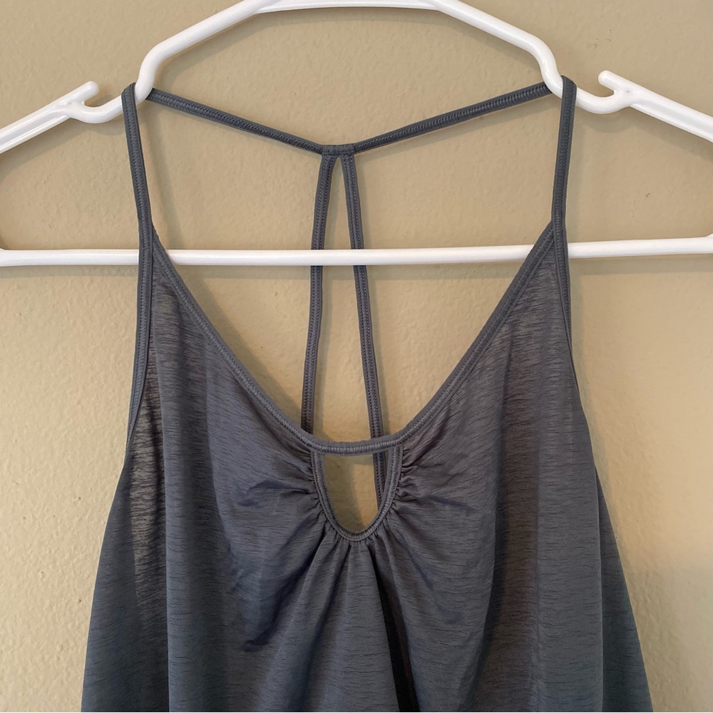 Lululemon Tighten Up Tank Sea Steel Green Flowy Comfy Tank Top Athletic Sport - Picture 4 of 9